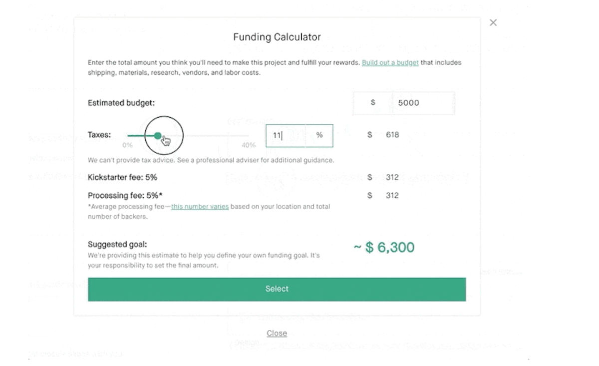 Product Update: A Calculator for Funding Goals