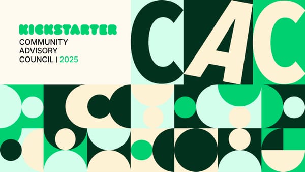 The new group of creators shaping Kickstarter's future