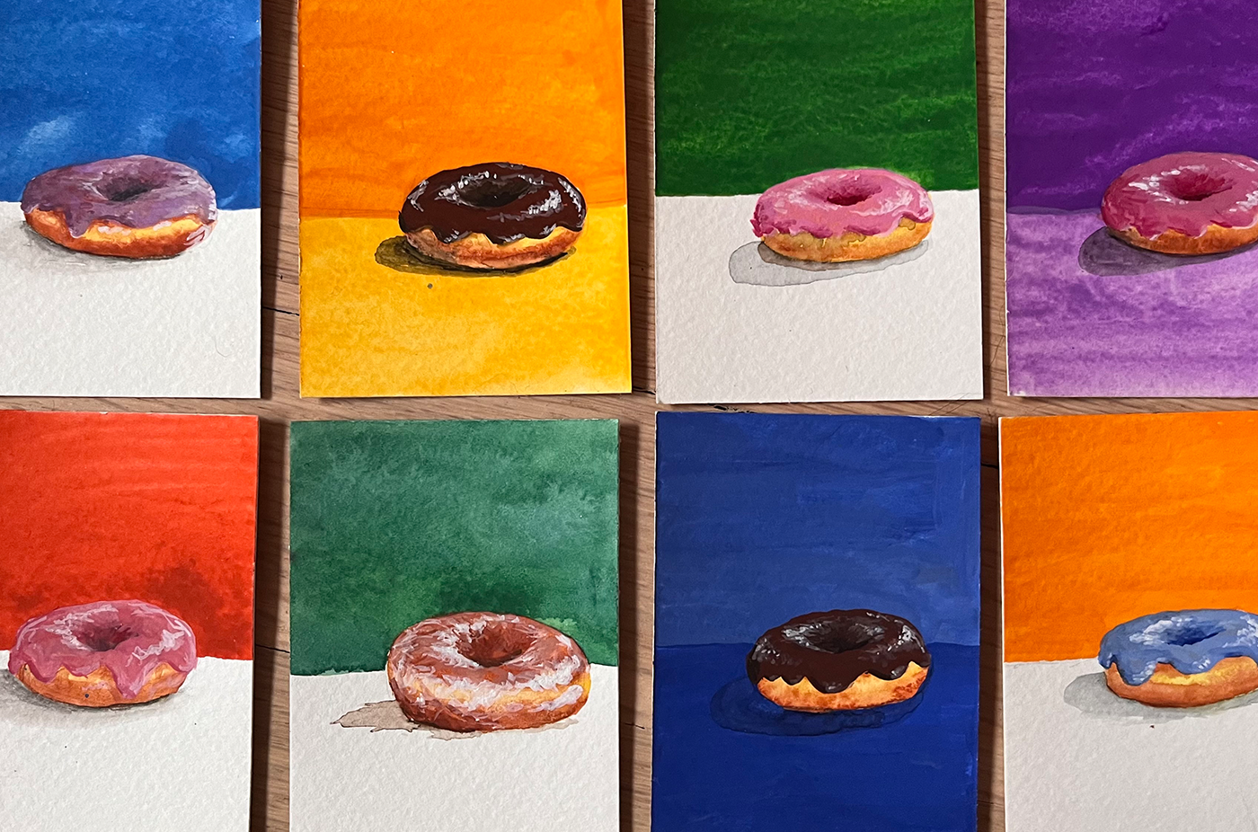 Fun-size Donut Paintings, Apollo Flight Plan Reprints, and Lit-inspired Woodblock Portraits: It's Small Projects Big Time to Shine